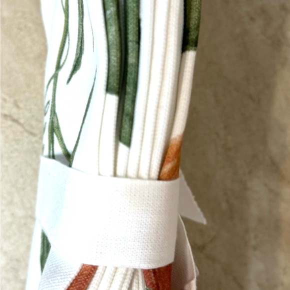 Pottery Barn Rustic Pumpkin Napkins- Set Of 4 - Picture 5 of 10